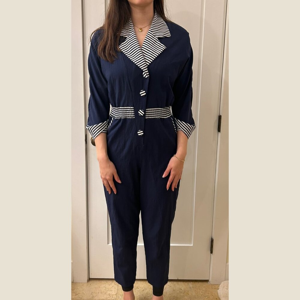 Vintage 80s Sailor Jumpsuit size 10